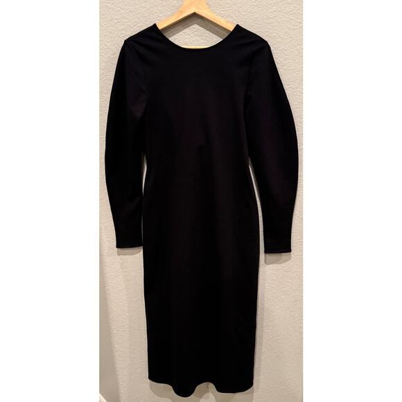 COS Tie Back Long Sleeve Midi Dress Size Small - Picture 11 of 12